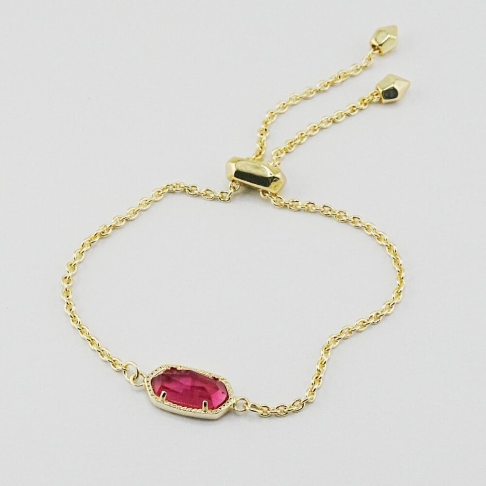 Kendra Scott Oval Fuchsia Glass Shell